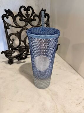 Starbucks Green Floral Studded Cold Cup with Lid